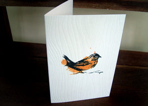 Wren Handmade Bird Card