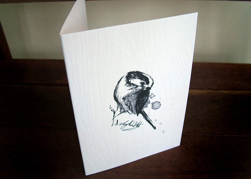 Long Tailed Tit Handmade Bird Card